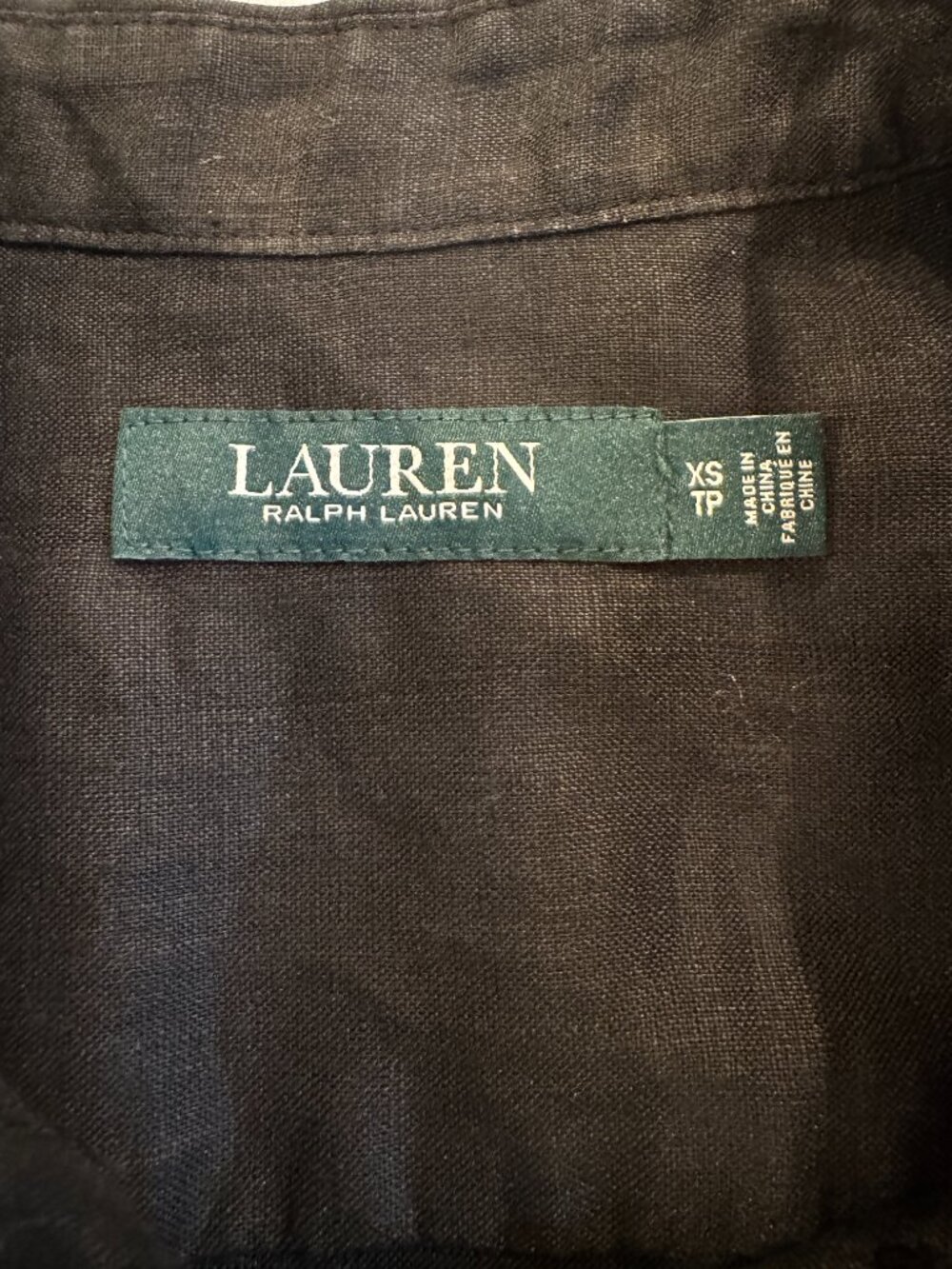 NWOT Ralph Lauren 100% Linen Shirt XS - Picture 3 of 11